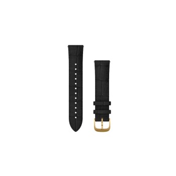 Garmin Schnellwechsel-Armband (20mm), Leather, Pure Gold-Black Garmin Schnellwechsel-Armband (20mm), Leather, Pure Gold-Black