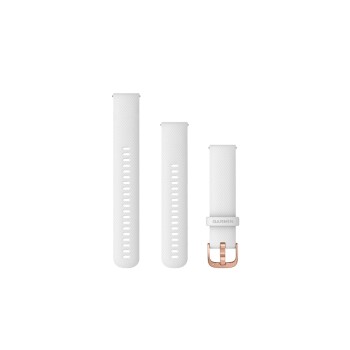 Garmin Schnellwechsel-Armband (20mm), Silicone, Rose Gold-White Garmin Schnellwechsel-Armband (20mm), Silicone, Rose Gold-White