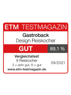 Gastroback Design Autocuiseur riz, capacité 3 litres, anti-adhérent