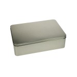 Gawol Scatola per biscotti Uni 355 x 235 x 10 mm, argenté