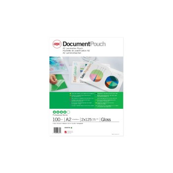 GBC Document Laminiertasche for Dokumente, glänzend, Format A2, 2 x 125 Mikron GBC Document Laminiertasche for Dokumente, glänzend, Format A2, 2 x 125 Mikron