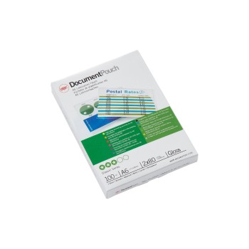 GBC Document Laminiertasche for Dokumente, glänzend, Format A6, 2 x 80 Mikron GBC Document Laminiertasche for Dokumente, glänzend, Format A6, 2 x 80 Mikron