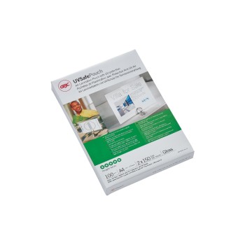GBC UVSafe Laminiertaschen, A4, glänzend, 150 Mikron GBC UVSafe Laminiertaschen, A4, glänzend, 150 Mikron