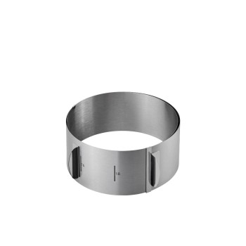GEFU Tortenring TONDO, verstellbar, Höhe 8.5 cm