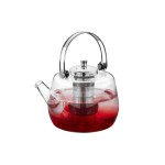 GEFU Théière Infusa 1 l, Argenté/Transparent