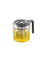 GEFU Théière T-Prep 1.5 l, Noir/Argenté/Transparent