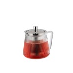 GEFU Théière Infusa 0.8 l, Argenté/Transparent