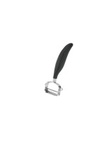 GEFU Couteau économe Universale 15,1 cm, Noir/Argenté