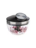 GEFU Hachoir Zizo 450 ml, Transparent/Noir/Argenté