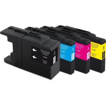 GenericInk Tinte Brother LC1280XL Multip., 1 x 57,3 x 13ml,BLCMY,1 x 2455,3 x 1225 S.