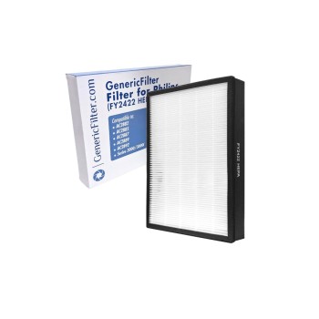 GenericFilter Filtre de rechange pour Philips FY2422 Filtre HEPA 2 pièces