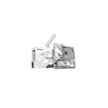 Gigabyte B850M AORUS ELITE WF6E ICE, uATX, AM5, AMD B850, 4x DDR5, WIFI6E Gigabyte B850M AORUS ELITE WF6E ICE, uATX, AM5, AMD B850, 4x DDR5, WIFI6E