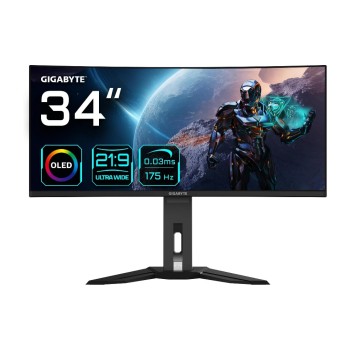 Gigabyte MO34WQC 34 OLED WQHD, 3440 x 1440, 175Hz, 0.03ms, KVM, HDMI, DP