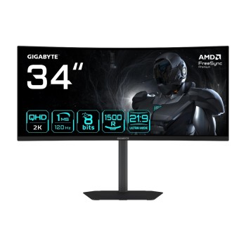 Gigabyte GS34WQCA 34 WQHD, 3440 x 1440, 120Hz, 1ms, HDMI, DP