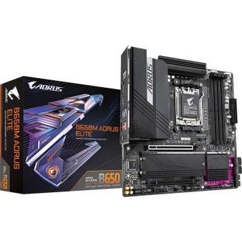 Gigabyte B650M AORUS ELITE, µATX, AM5, AMD B650, 4x DDR5, PCIe 4.0 Gigabyte B650M AORUS ELITE, µATX, AM5, AMD B650, 4x DDR5, PCIe 4.0