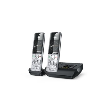 Gigaset Téléphone sans fil Comfort 500A Duo Noir/Argenté