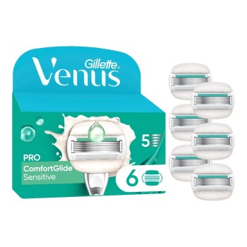 Gillette Venus Lames de rasoir Pro ComfortGlide Sensitive 6 pièces