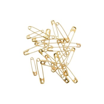 Glorex Sicherheitsnadeln 45 mm, Goldfarben, 24 Stück Glorex Sicherheitsnadeln 45 mm, Goldfarben, 24 Stück