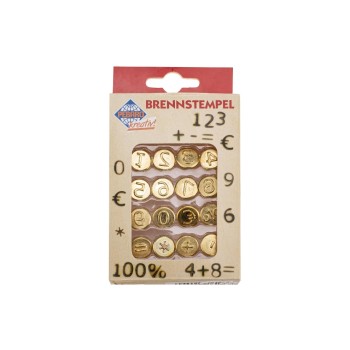 Glorex Brennstempel Zahlen/Zeichen, 16-teilig Glorex Brennstempel Zahlen/Zeichen, 16-teilig
