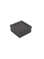 Glorex Geschenkbox schwarz 11 x 11 x 5 cm, mit Passpartout