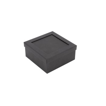 Glorex Geschenkbox schwarz 11 x 11 x 5 cm, mit Passpartout Glorex Geschenkbox schwarz 11 x 11 x 5 cm, mit Passpartout