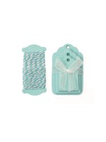 Glorex Étiquette pour cadeau Étiquette, bleu clair