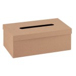 Glorex Boîte en carton Boîte d'essuyage cosmétique