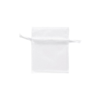 Glorex Organzasäckchen 8 x 10 cm, white, 6 Stück