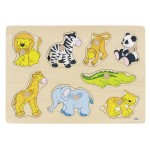 Goki Puzzle pour jeunes enfants Animaux de zoo