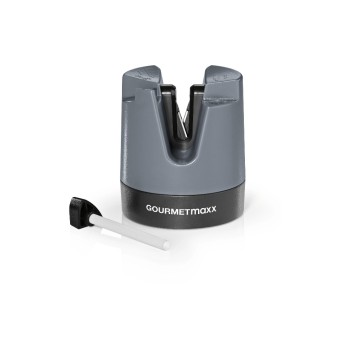 GOURMETmaxx Aiguiseur à couteaux 6.4 cm, anthracite/noir GOURMETmaxx Aiguiseur à couteaux 6.4 cm, anthracite/noir