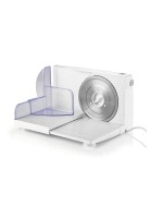 GOURMETmaxx Allesschneider 150W weiß, Schnittstärke: 1.5-15 mm,  with Fingerschutz