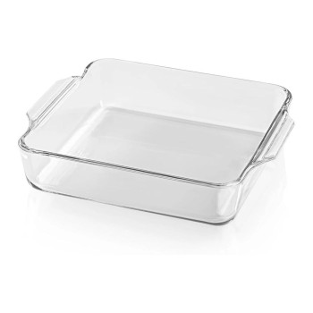 GOURMETmaxx Plat à gratin pour les friteuses à air chaud Angulaire, Transparent,