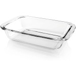 GOURMETmaxx Glas Auflaufform 800ml, 19x16 x4.5cm, -20 bis +460 °C, Spülmasch