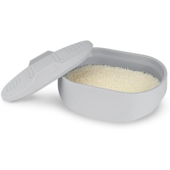 GOURMETmaxx Mikrowellen Reiskocher 1.9 L, hellgrau