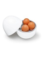 GOURMETmaxx Cuiseur à œufs pour micro-ondes GOURMETmaxx, blanc, pour 4 œufs Blanc
