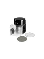 GOURMETmaxx Friteuse à air chaud numérique avec panier de cuisson en verre – noir 3.3 l