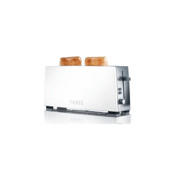 Graef Grille-pain à fentes longues TO 91 Acier inoxydable/aluminium blanc 880 W Graef Grille-pain à fentes longues TO 91 Acier inoxydable/aluminium blanc 880 W