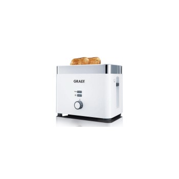 Graef Grille-pain TO 61 2 fentes, plastique blanc, 1 000 W Graef Grille-pain TO 61 2 fentes, plastique blanc, 1 000 W