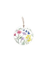 Grätz Étiquette pour cadeau Fleurs sauvages Rond, Ø 7.8 cm
