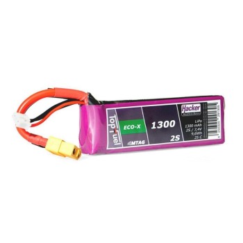 Hacker Batterie RC LiPo 1300 mAh 7,4 V 25C TopFuel ECO-X MTAG Hacker Batterie RC LiPo 1300 mAh 7,4 V 25C TopFuel ECO-X MTAG