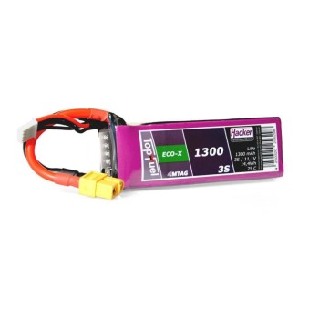 Hacker Batterie RC LiPo 1300 mAh 11,1 V 25C TopFuel ECO-X MTAG Hacker Batterie RC LiPo 1300 mAh 11,1 V 25C TopFuel ECO-X MTAG