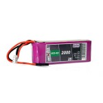 TopFuel LiPo-accu 7.4V 2000mAh 2S 5C, 83x29x18 mm, 88g JR