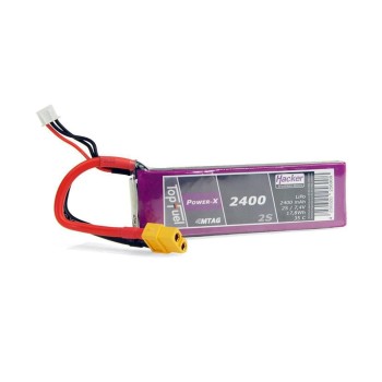 Hacker Batterie RC LiPo 2400 mAh 7,4 V 35C TopFuel ECO-X MTAG Hacker Batterie RC LiPo 2400 mAh 7,4 V 35C TopFuel ECO-X MTAG