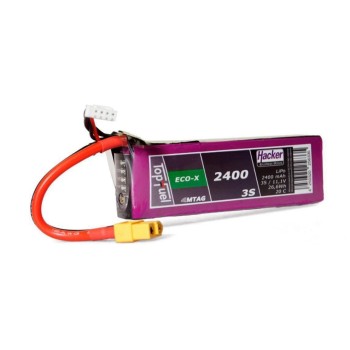 Hacker Batterie RC LiPo 2400 mAh 11,1 V 20C TopFuel ECO-X MTAG Hacker Batterie RC LiPo 2400 mAh 11,1 V 20C TopFuel ECO-X MTAG