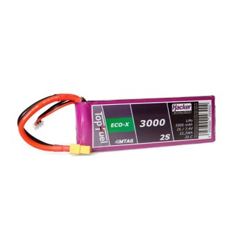 Hacker Batterie RC LiPo 3000 mAh 7,4 V 20C TopFuel ECO-X MTAG Hacker Batterie RC LiPo 3000 mAh 7,4 V 20C TopFuel ECO-X MTAG