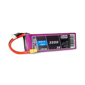 Hacker Batterie RC LiPo 3500 mAh 11,1 V 10C Pot Fuel ECO-X-Light MTAG Hacker Batterie RC LiPo 3500 mAh 11,1 V 10C Pot Fuel ECO-X-Light MTAG