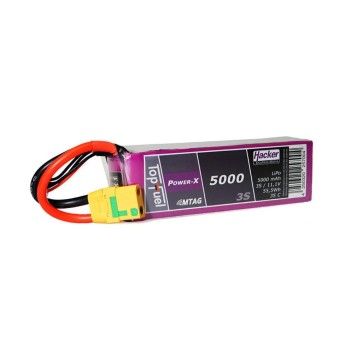 Hacker Batterie RC LiPo 5000 mAh 11,1 V 35C Pot Fuel Power-X MTAG Hacker Batterie RC LiPo 5000 mAh 11,1 V 35C Pot Fuel Power-X MTAG