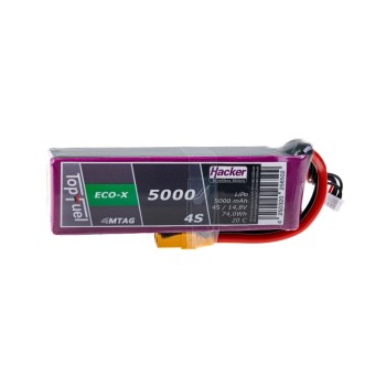 Hacker Batterie RC LiPo 5000 mAh 14.8 V 20C TopFuel ECO-X MTAG
