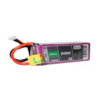 Hacker Batterie RC LiPo 5000 mAh 18,5 V 20C TopFuel ECO-X MTAG Hacker Batterie RC LiPo 5000 mAh 18,5 V 20C TopFuel ECO-X MTAG