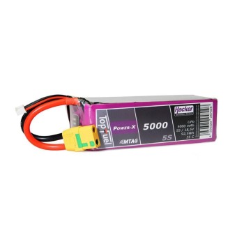 Hacker Batterie RC LiPo 5000 mAh 18,5 V 35C Pot Fuel Power-X MTAG Hacker Batterie RC LiPo 5000 mAh 18,5 V 35C Pot Fuel Power-X MTAG